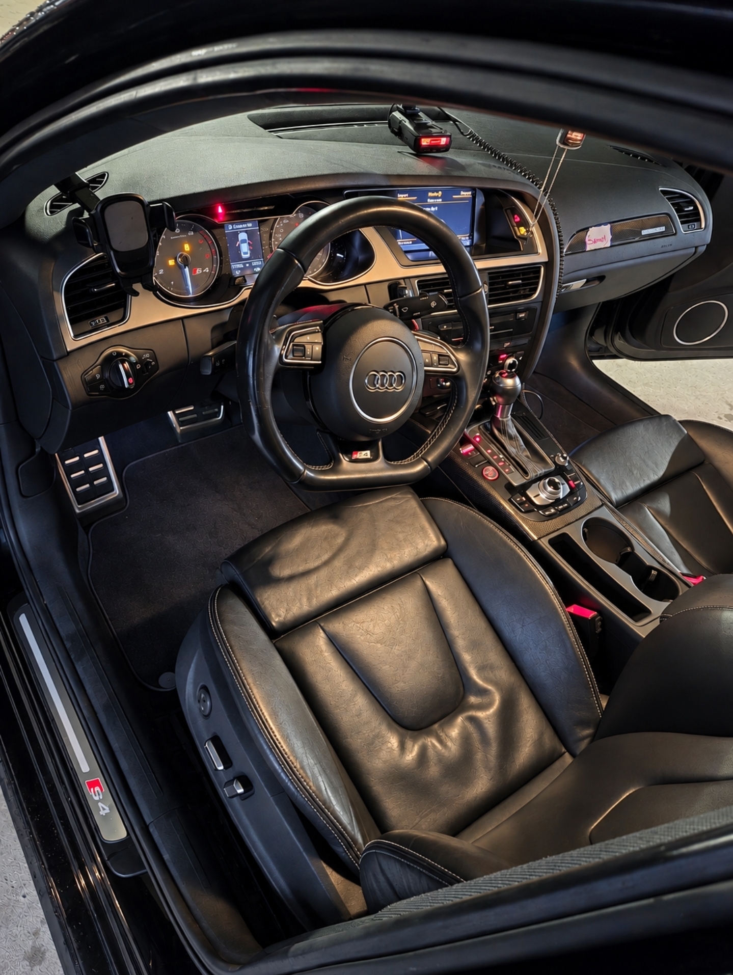 Audi S4 interior after a Cosmic interior detail