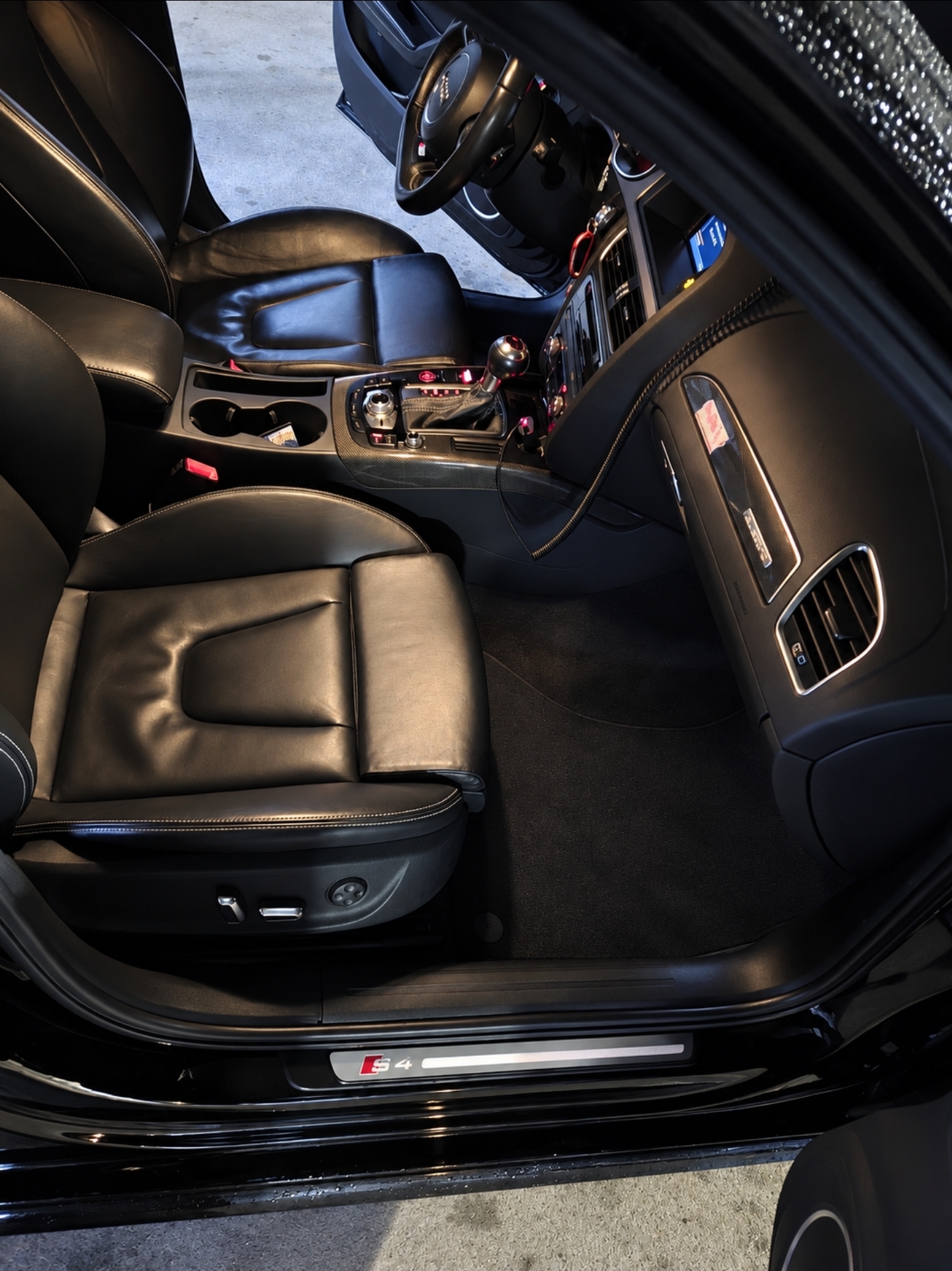 Audi S4 rear seats after a Cosmic deep clean